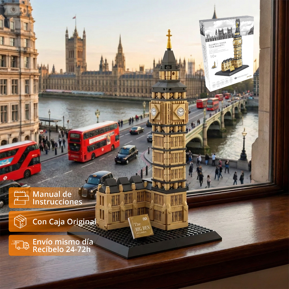 WANGE Big Ben – Torre Elizabeth: Set de Construcción (891 piezas)