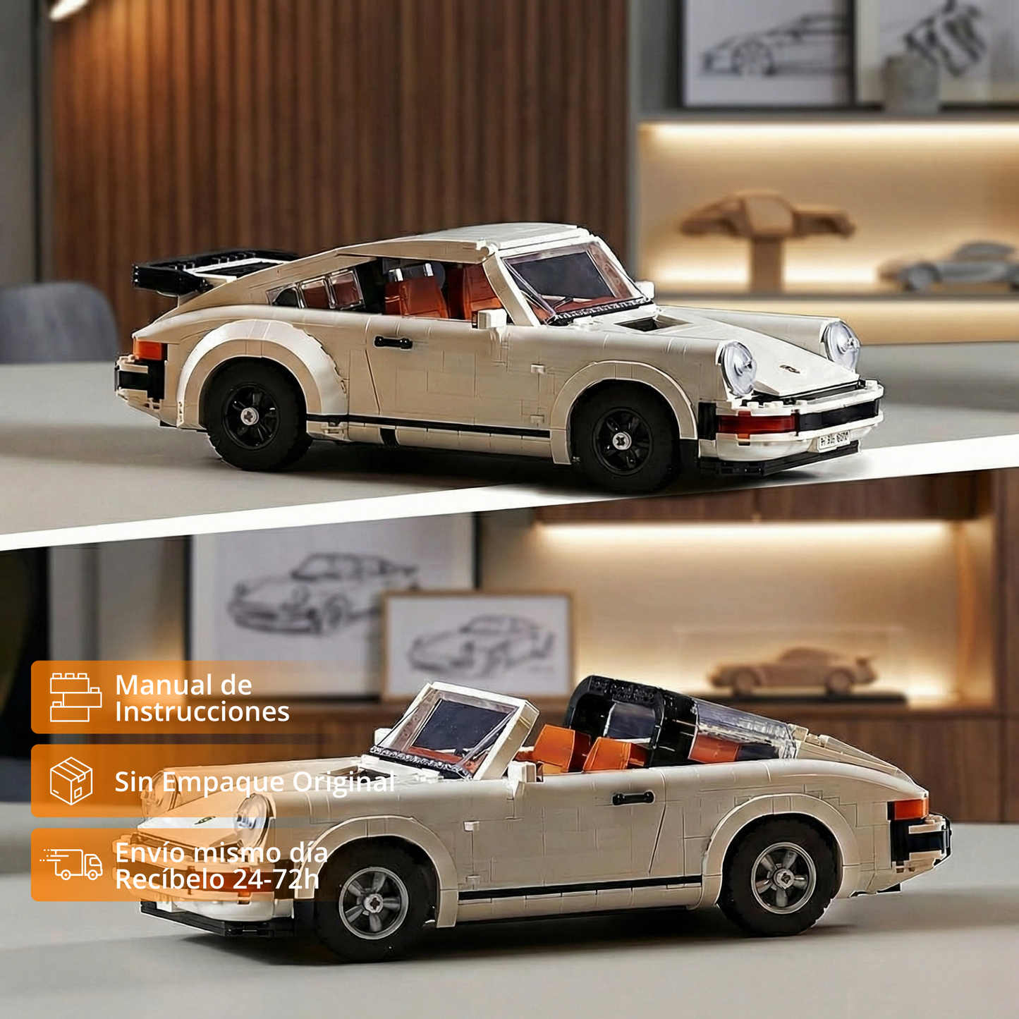 Porsche Targa: Clásico Deportivo (1458 pzas)
