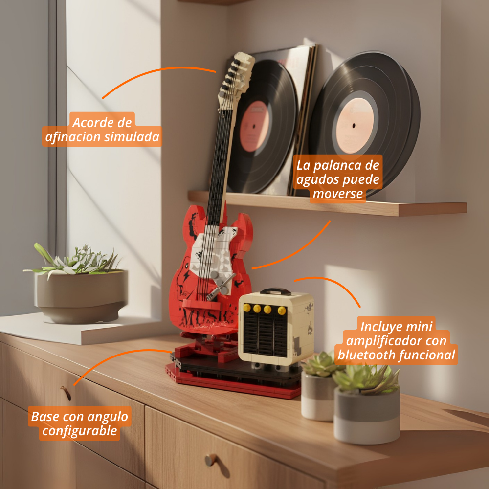 Guitarra de Bloques Rockera (500 pzas)