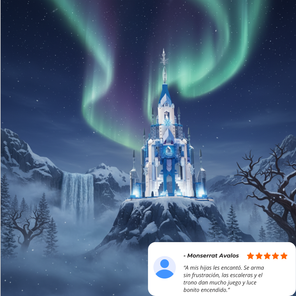 Castillo Frozen de Hielo con LED (732 pzas)