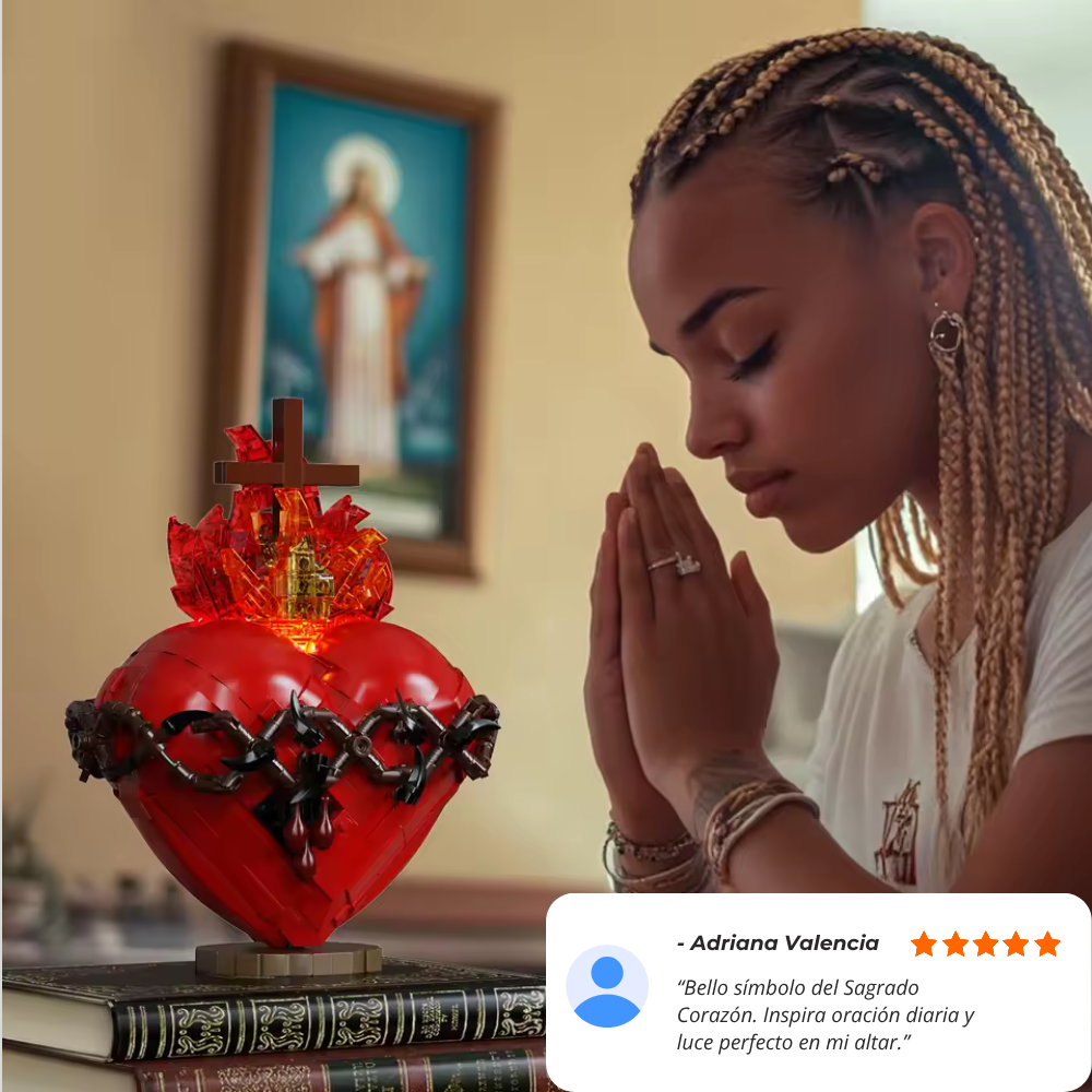 Corazón de Jesús con LED (625 pzas)