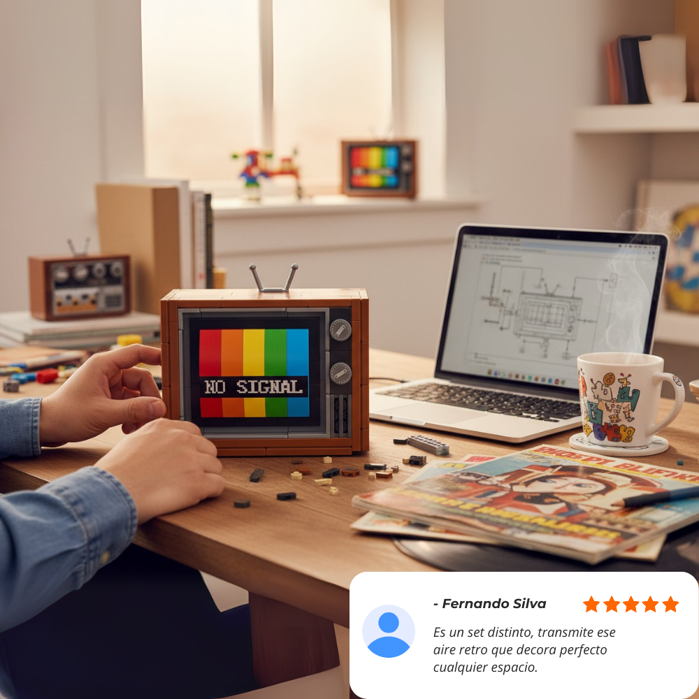 Retro TV Decorativa (133 pzas)