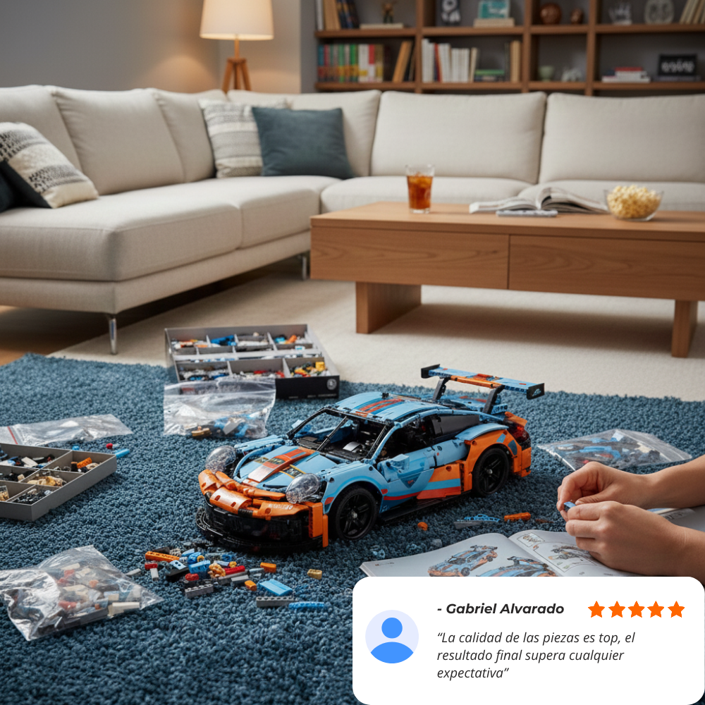 911 RSR Deportivo Naranja Escala 1:10 (1680 pzas)