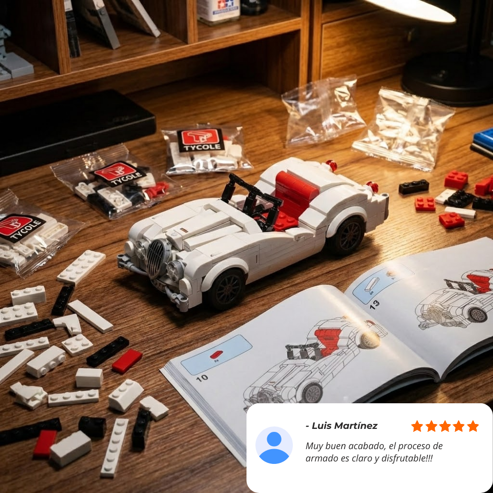 TYCOLE Vintage Blanco con vitrina acrílica (302 pzas)