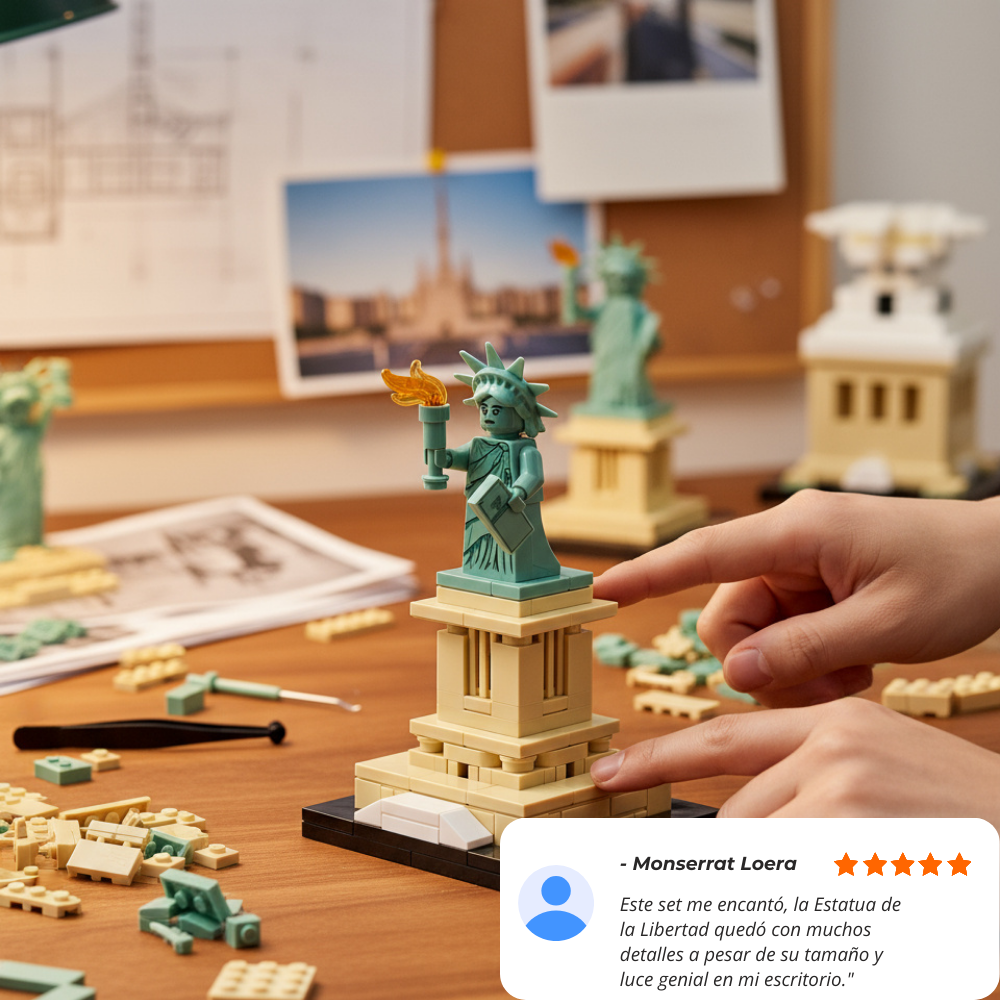 Mini Monumento Estatua de la Libertad (120 pzas)
