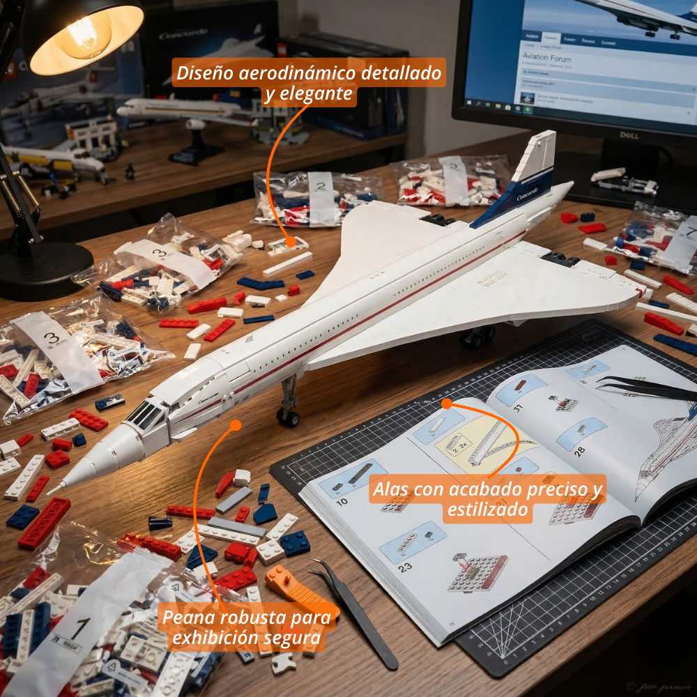 Avión Concorde Supersónico – Set de Construcción (2083 pzas)