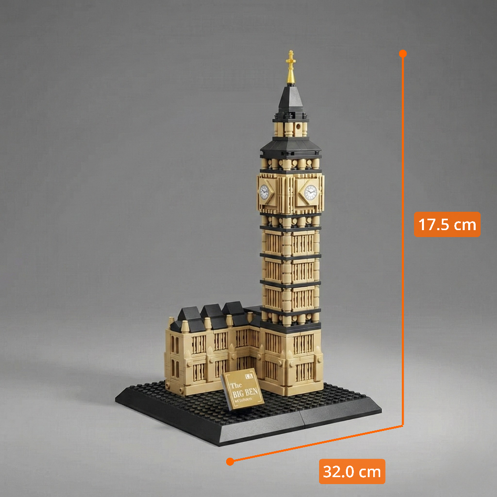 WANGE Big Ben – Torre Elizabeth: Set de Construcción (891 piezas)