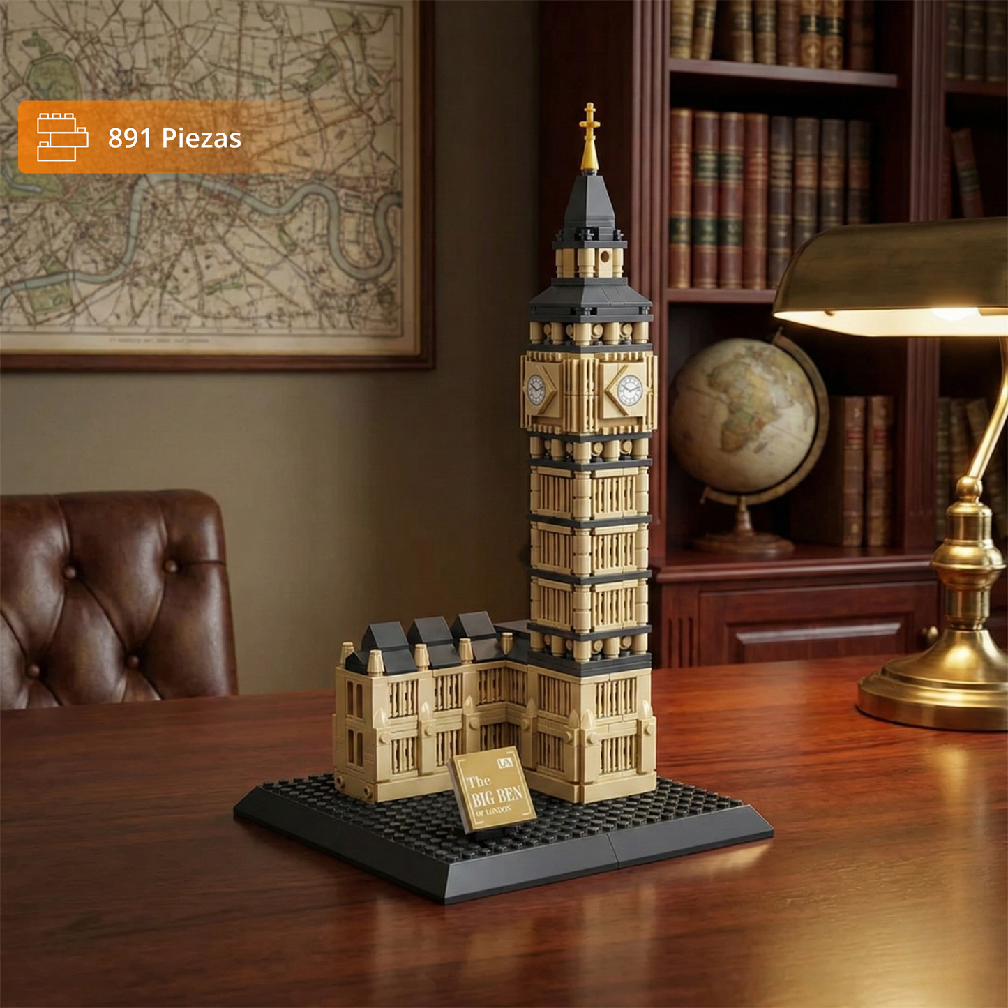 WANGE Big Ben – Torre Elizabeth: Set de Construcción (891 piezas)
