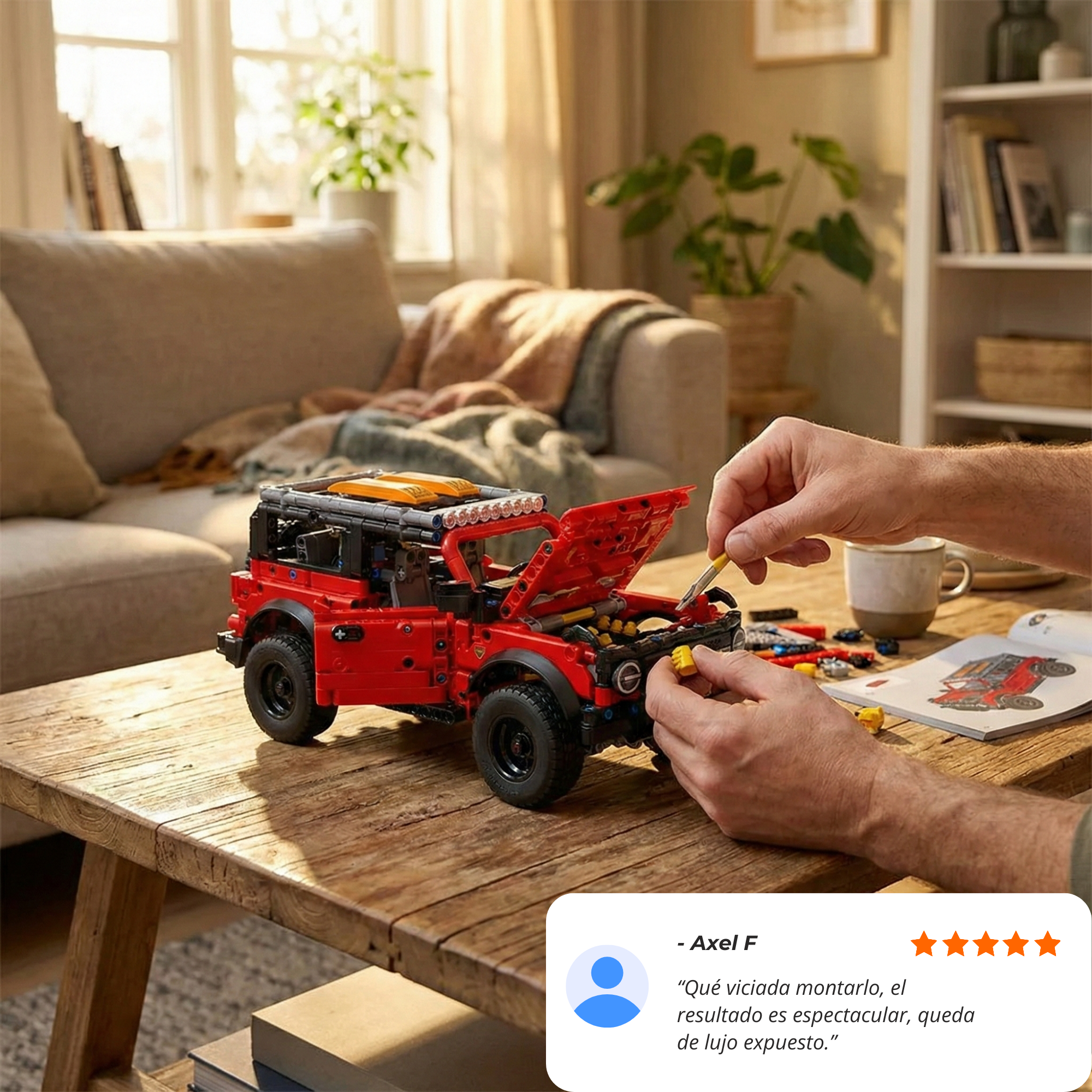 Bronco: SUV Roja Escala 1:15 (943 pzas)