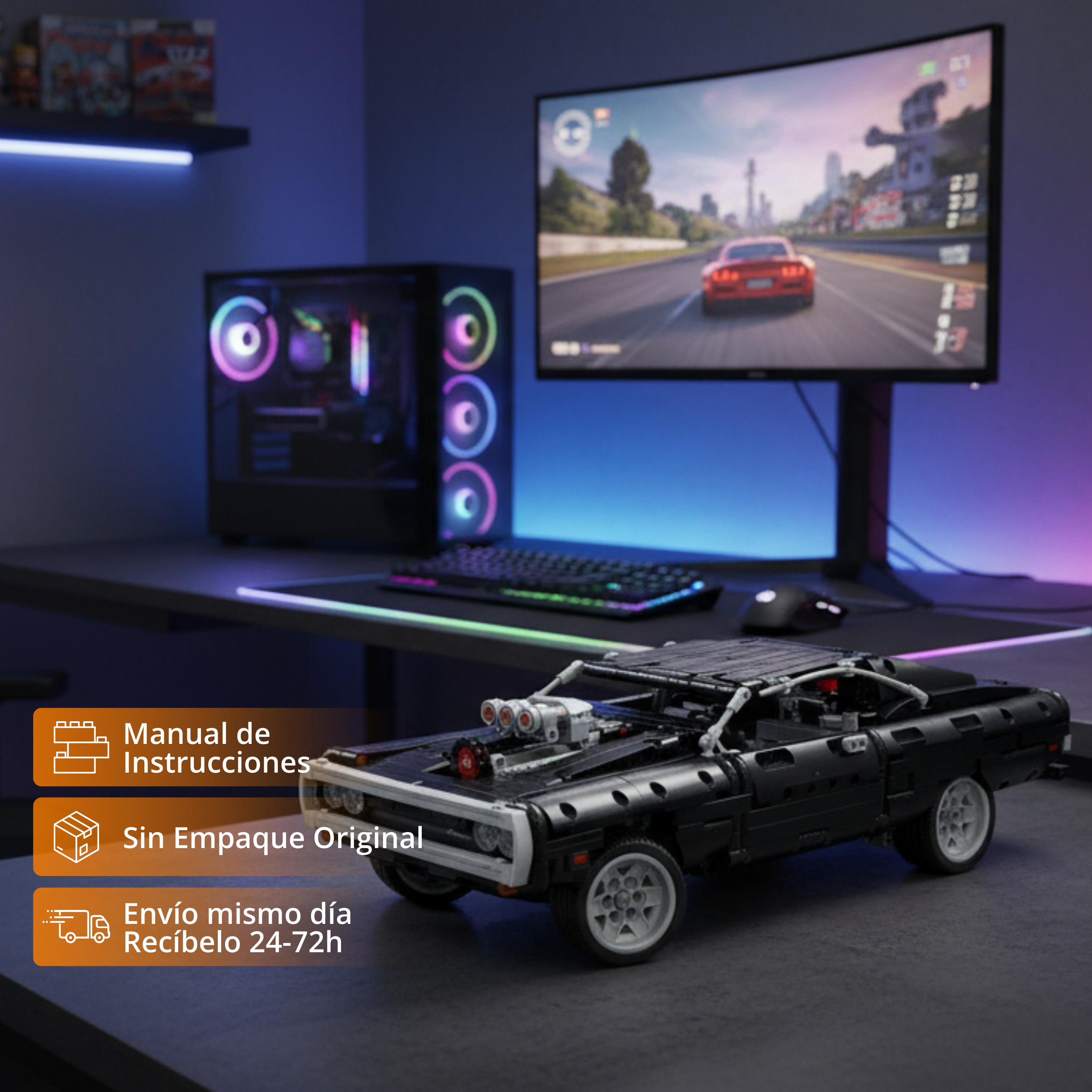 Charger 1970: Muscle Car Clásico (1077 pzas)