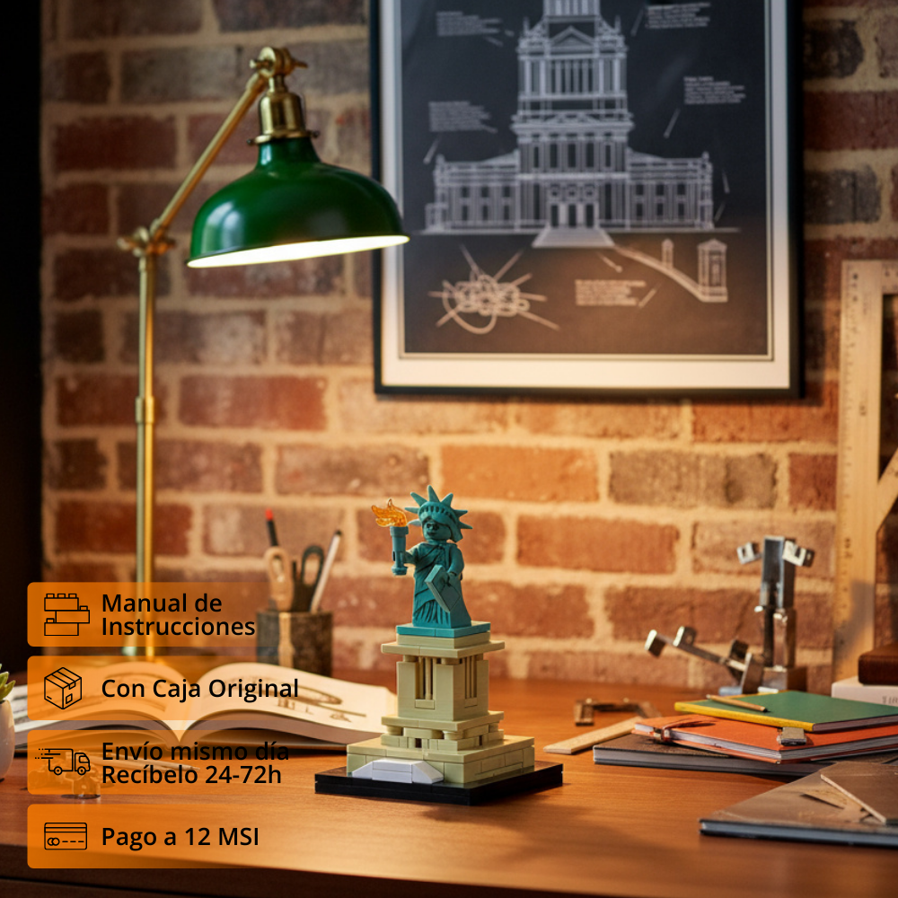 Mini Monumento Estatua de la Libertad (120 pzas)