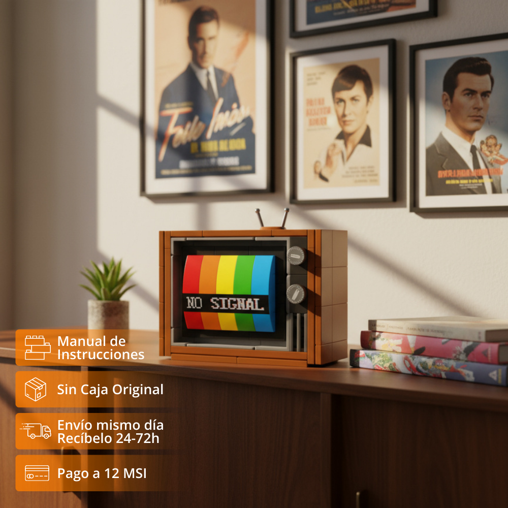 Retro TV Decorativa (133 pzas)