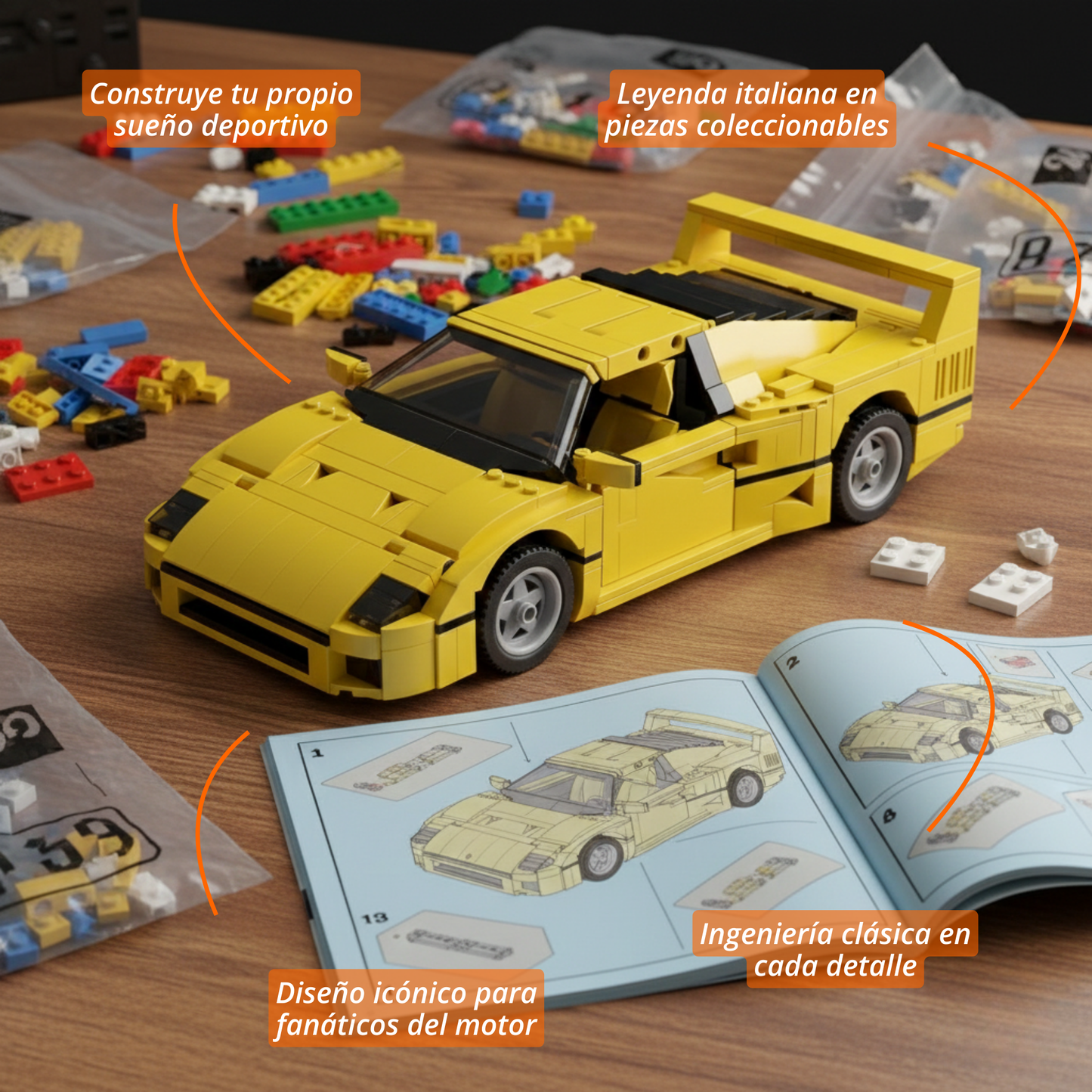 F40: Super Deportivo  (1192 pzas)