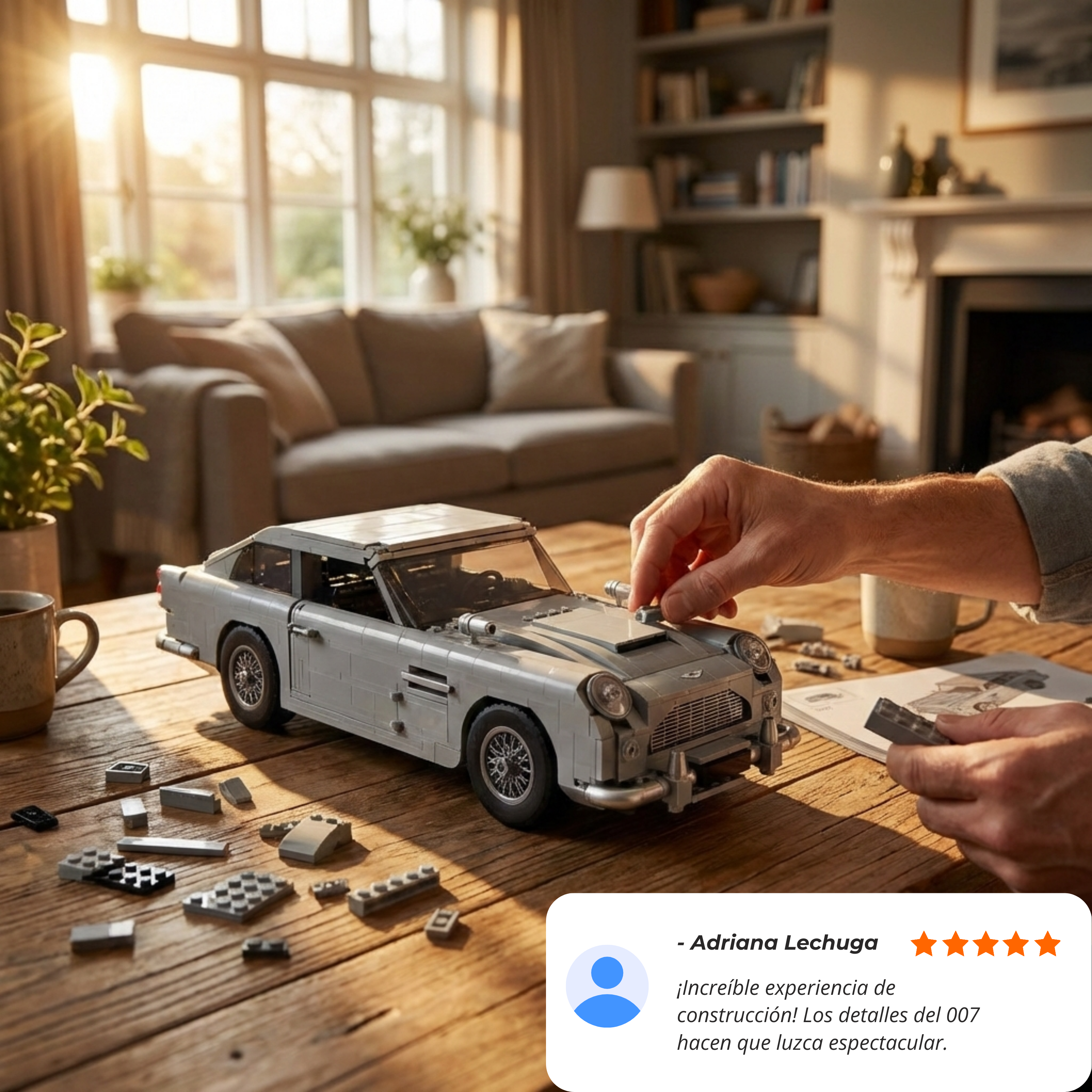 Aston Martin DB5: Vehiculo del Espía Clásico (1439 pzas)