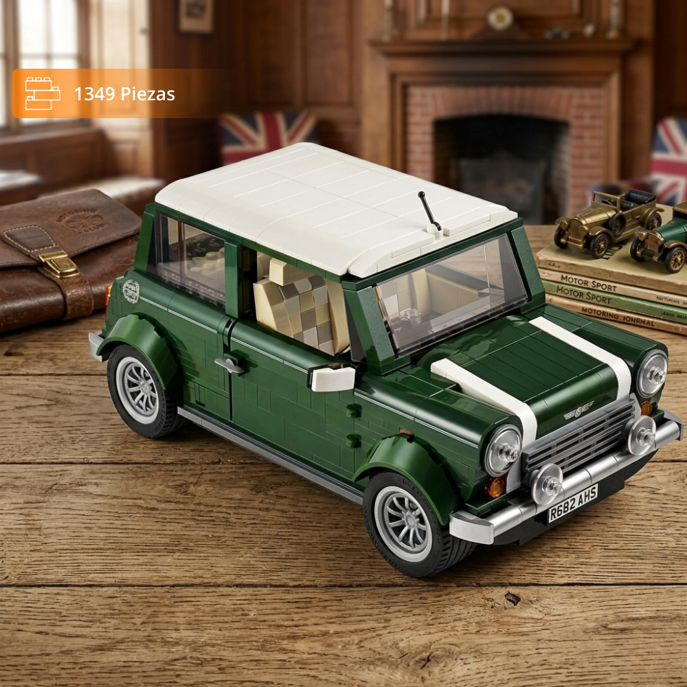 Auto Mini Clásico Verde – Set de Construcción (1077 piezas)