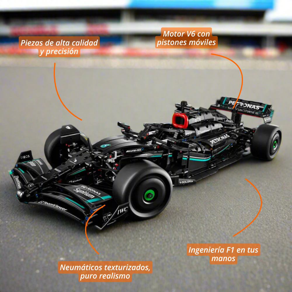 F1 W14 AMG: Kit de Colección Escala 1:8 (1642 pzas)