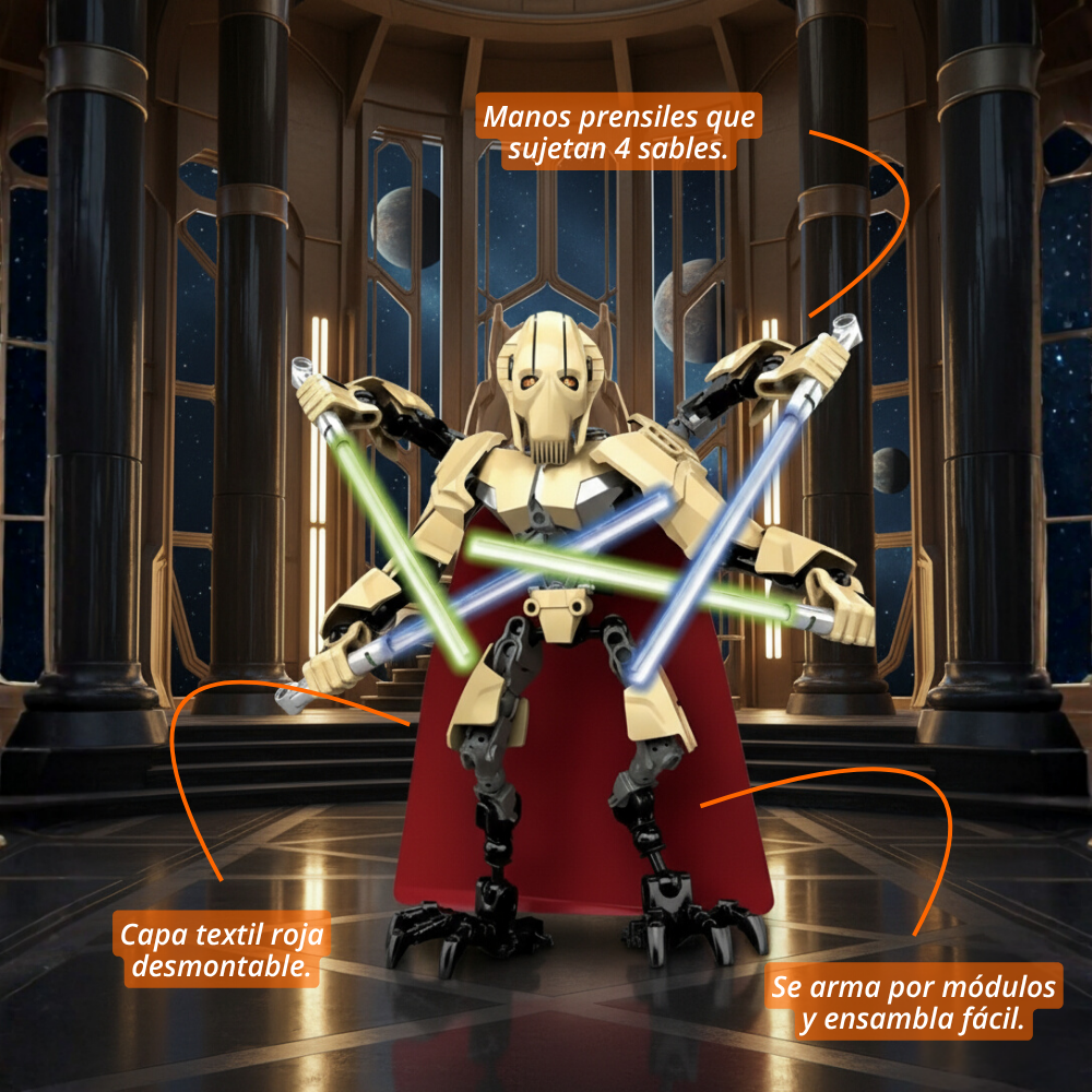 General Grievous - 4 Sables (66 pzas)