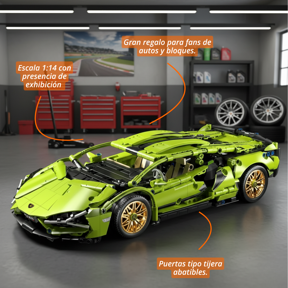 Quimera V14 Escala 1:14 with RC and Motor (1280 pzas)