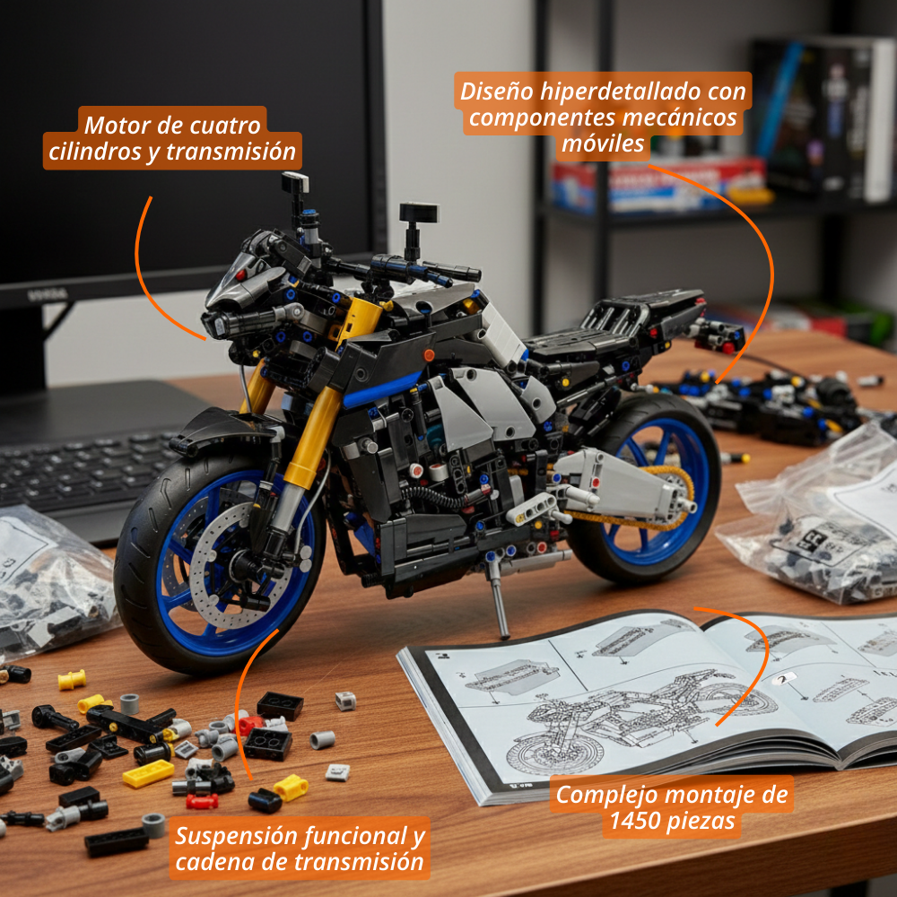MT-10 SP: Superbike de Ensamblaje (1478 pzas)