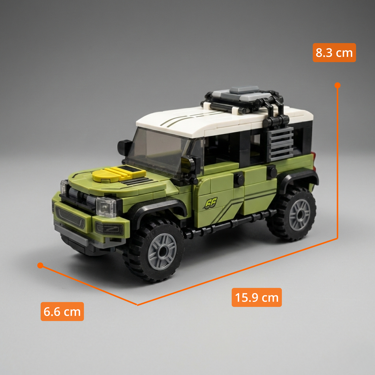 TYCOLE SUV Deportiva Verde con vitrina acrílica (330 pzas)