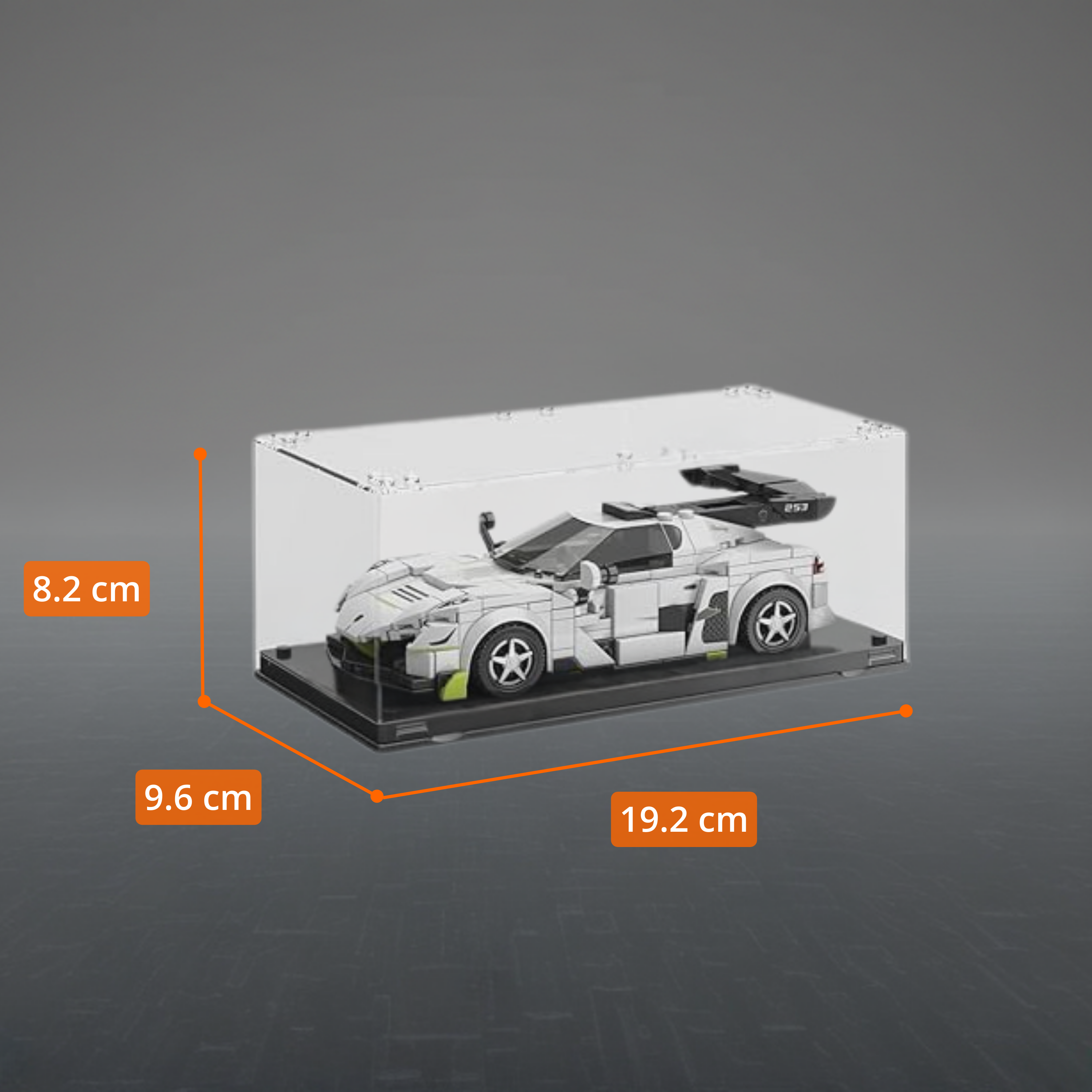 TYCOLE Deportivo Blanco con vitrina acrílica (320 pzas)