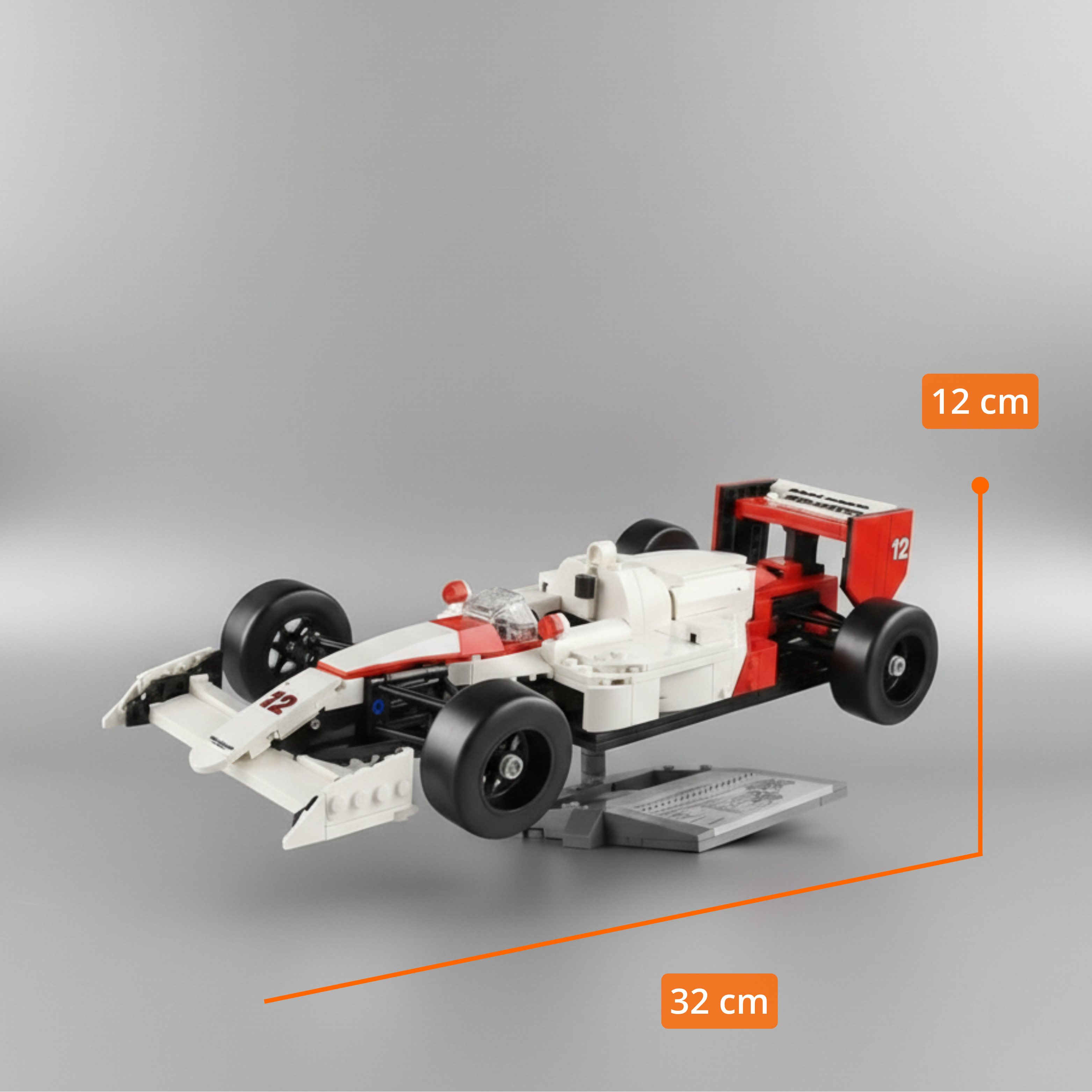 F1 Ayrton Senna MP4/4: Kit de Colección (693 pzas)