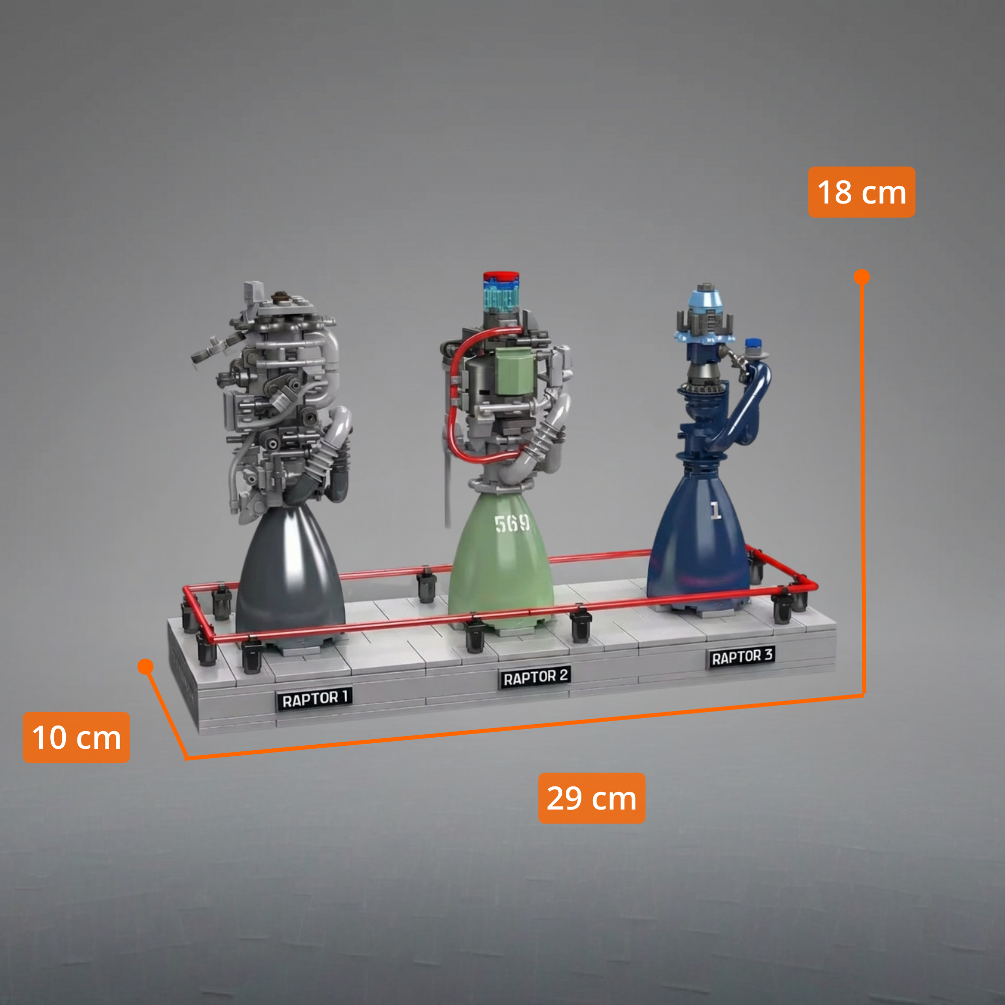 Motor De Cohete Aeroespacial (496 pzas)