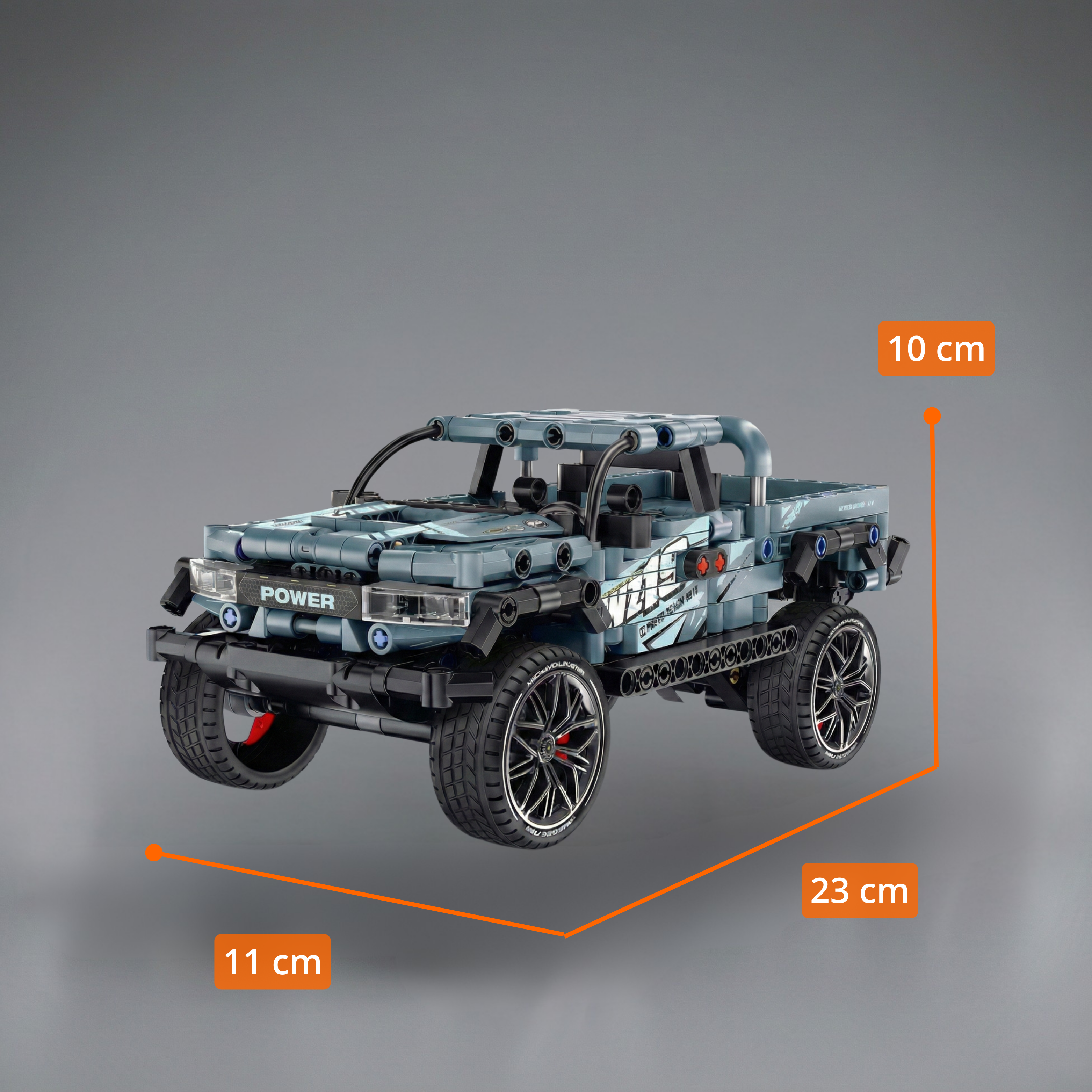 Troca T-Rex Pickup 4x4: Set de Construcción (555 Piezas)