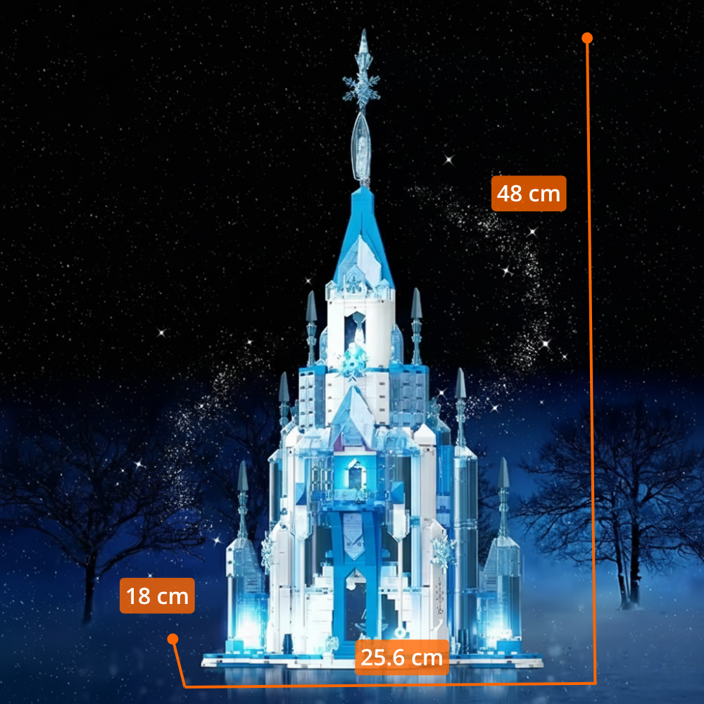 Castillo Frozen de Hielo con LED (732 pzas)
