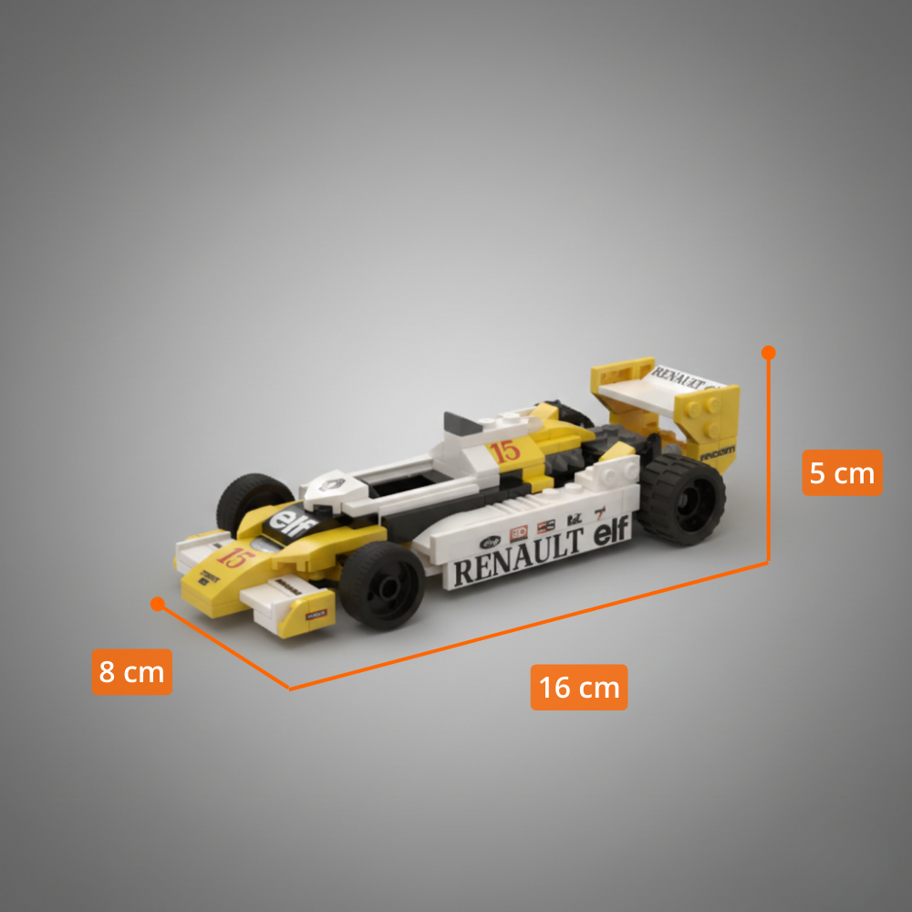 F1 Renault RS10 Mini: Kit de Colección (205 pzas)