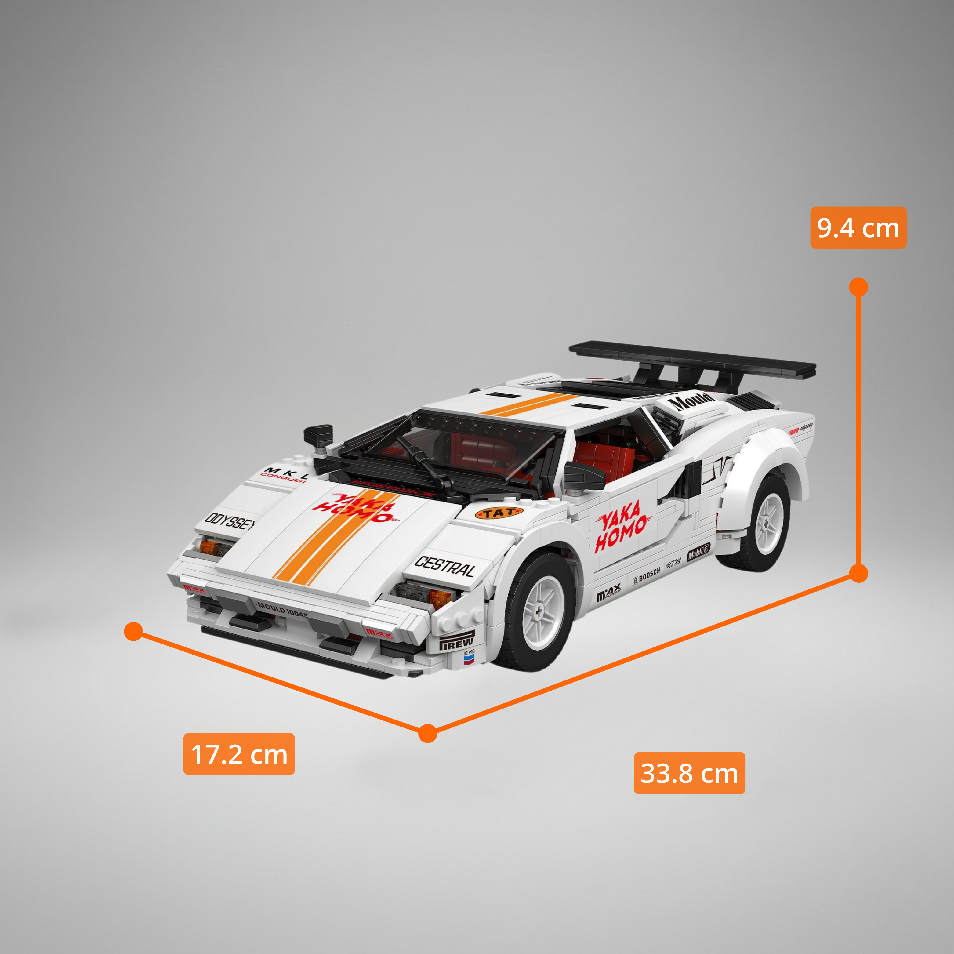Mouldking Lamborhini Coutach: Kit de Colección (1349 pzas)
