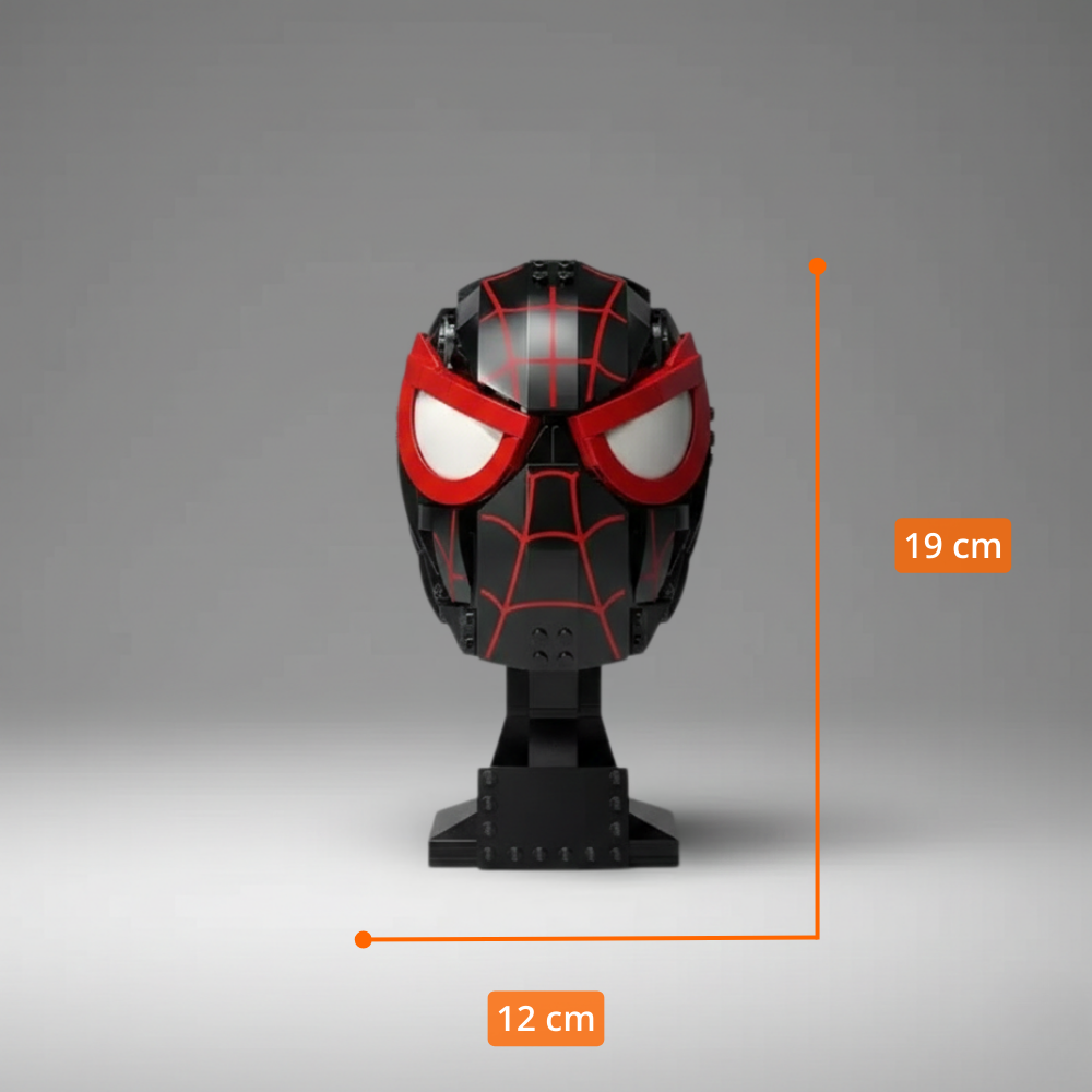 Máscara del Héroe Arácnido – Set de Construcción (487 Piezas)