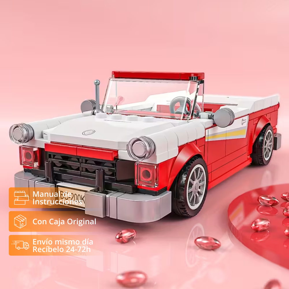 TYCOLE Vintage Rojo-Blanco con vitrina acrílica (311 pzas)