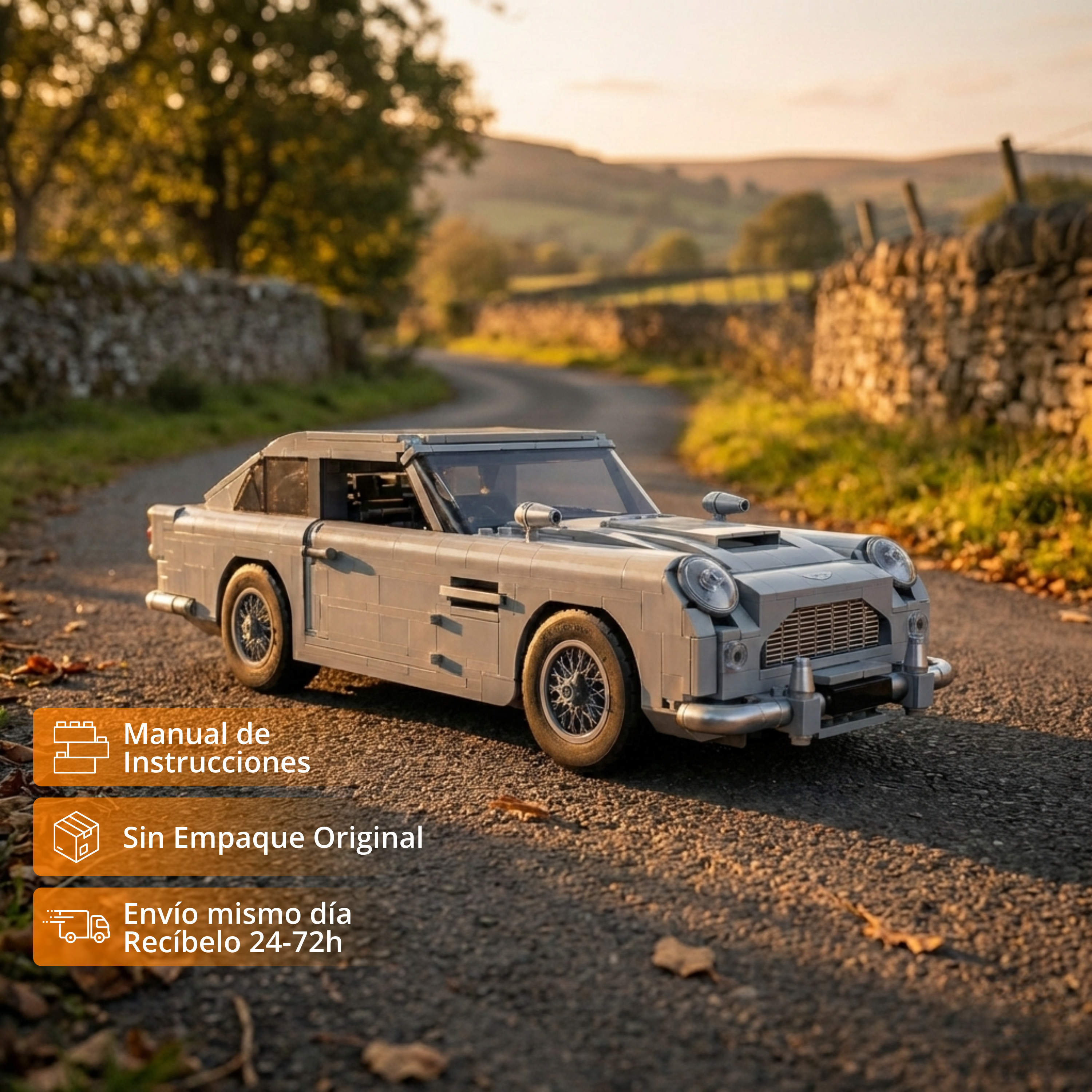 Aston Martin DB5: Vehiculo del Espía Clásico (1439 pzas)