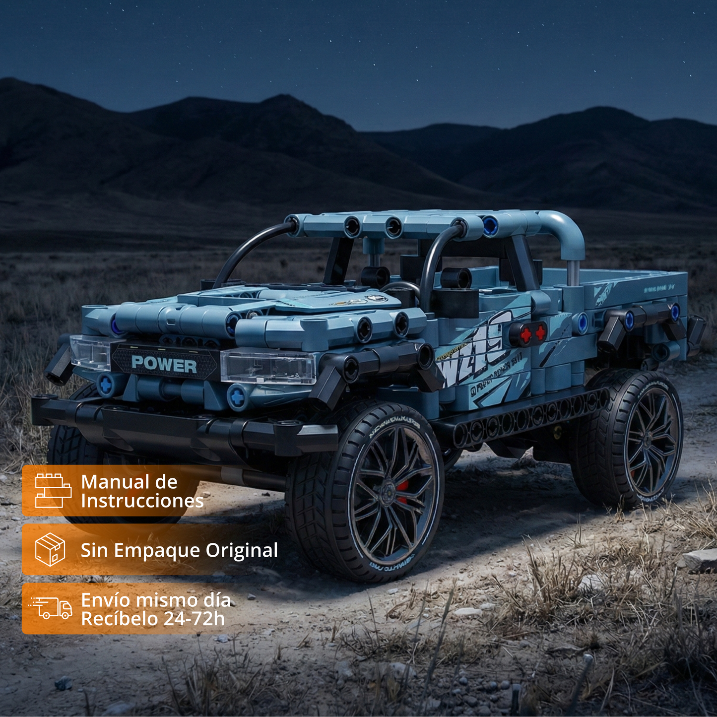Troca T-Rex Pickup 4x4: Set de Construcción (555 Piezas)