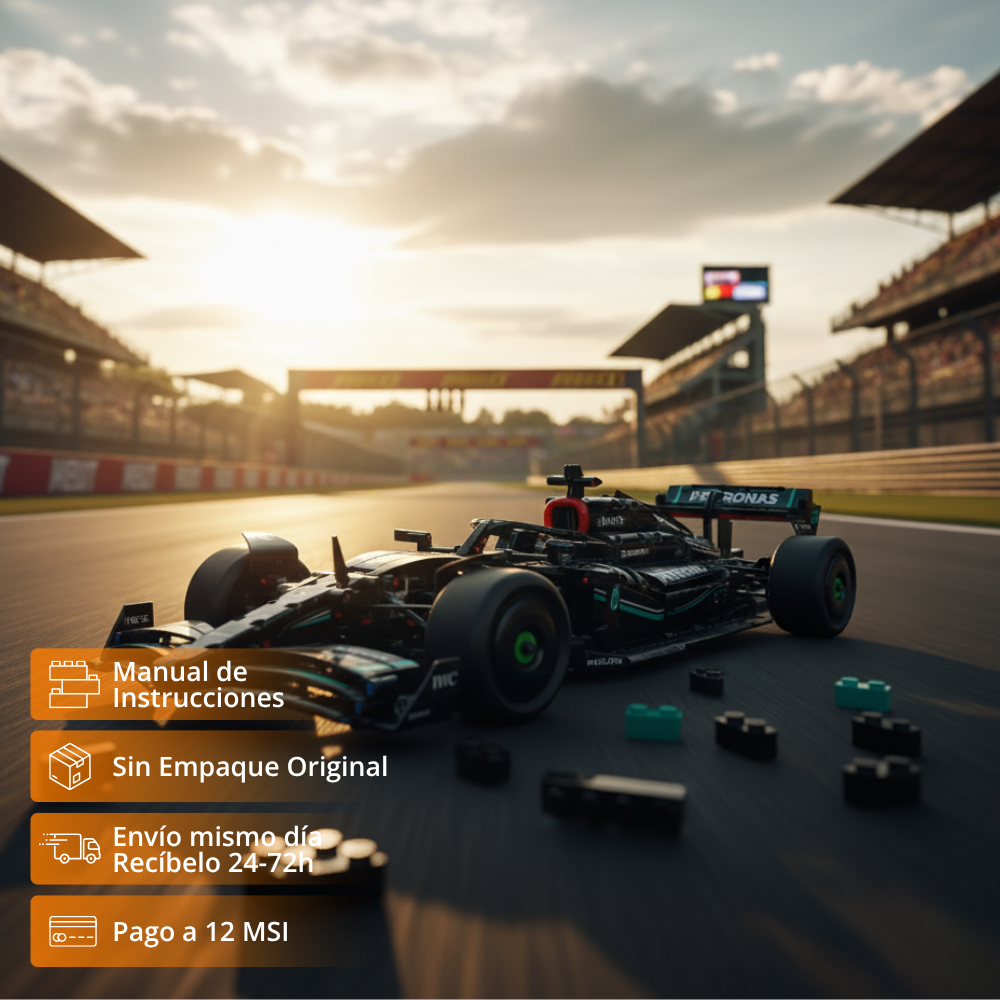 F1 W14 AMG: Kit de Colección Escala 1:8 (1642 pzas)