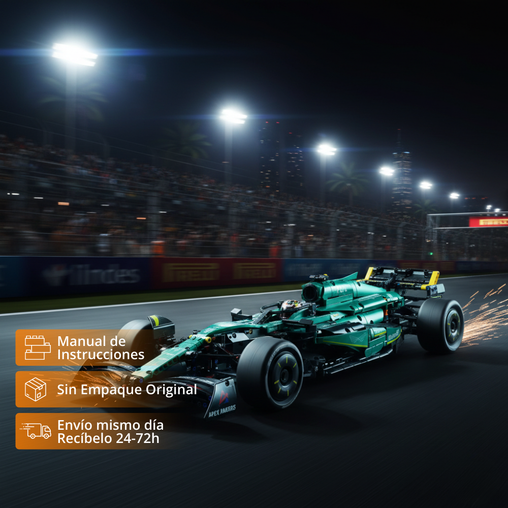 F1 Aston Martin AM24 Escala 1:8 (1912 Piezas)