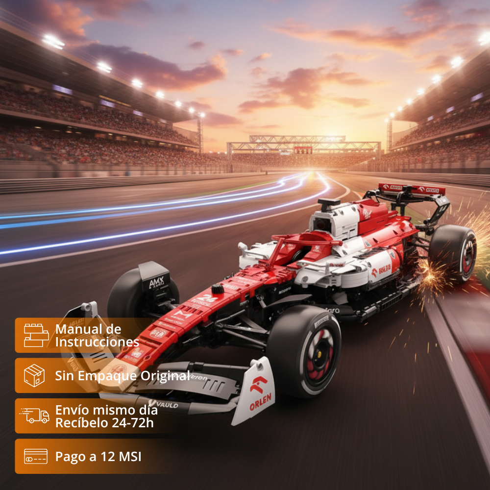 F1 Alfa Romeo: Kit de Colección Escala 1:8 (1700 pzas)