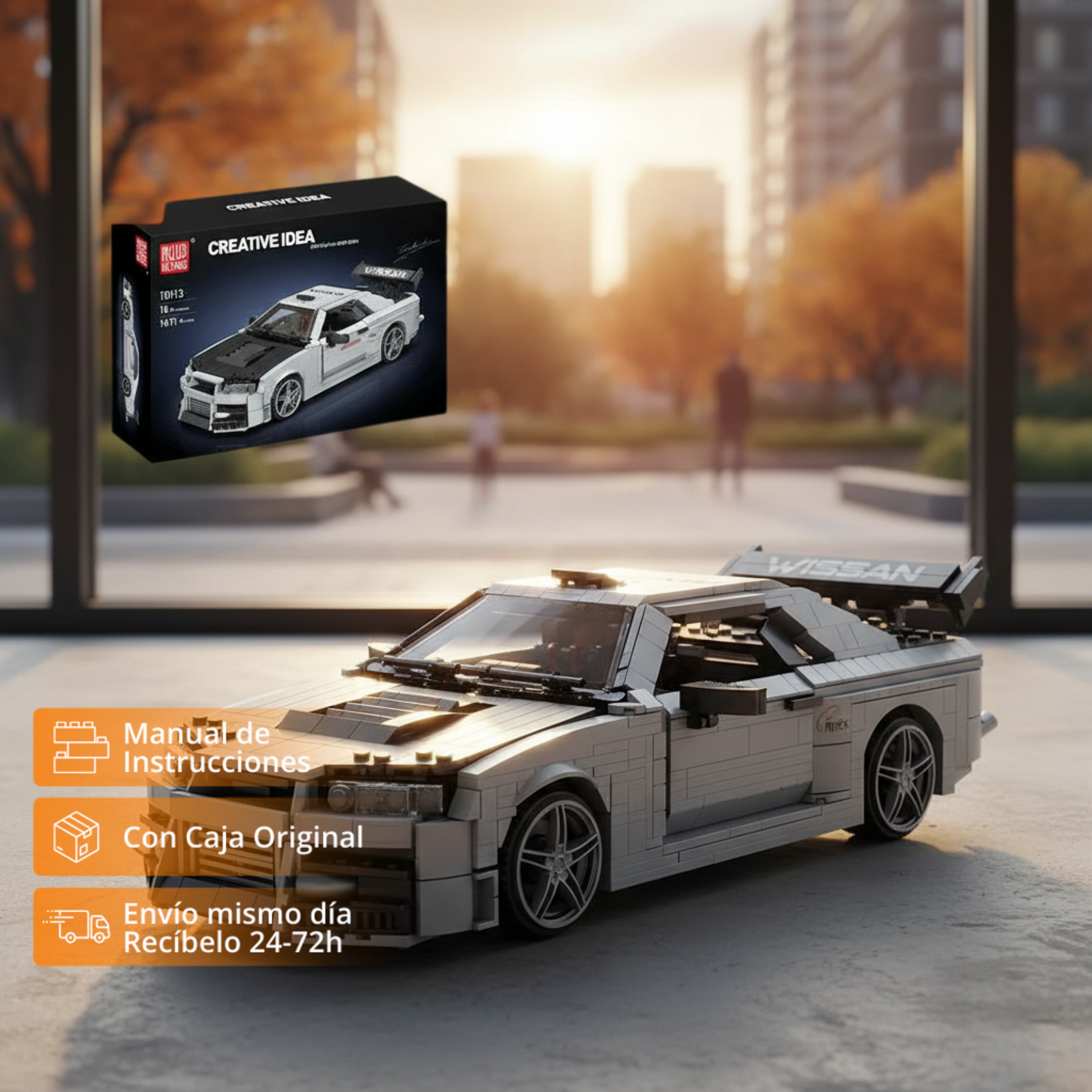 Mould King Skyline GTR R34: Kit de Colección (1471 pzas)