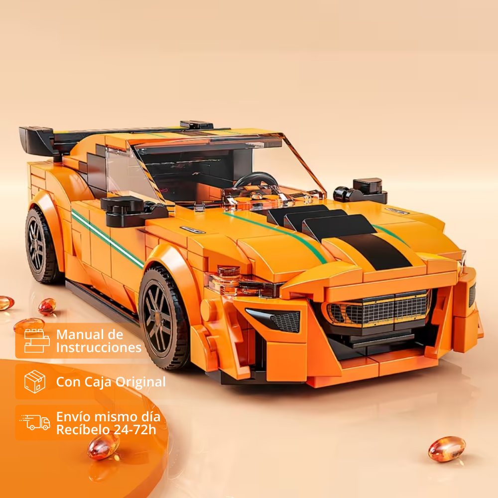 TYCOLE Deportivo Naranja con vitrina acrílica (311 pzas)
