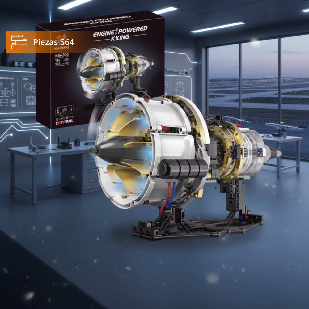 Motor De Avion con Motor Eléctrico (564 pzas)