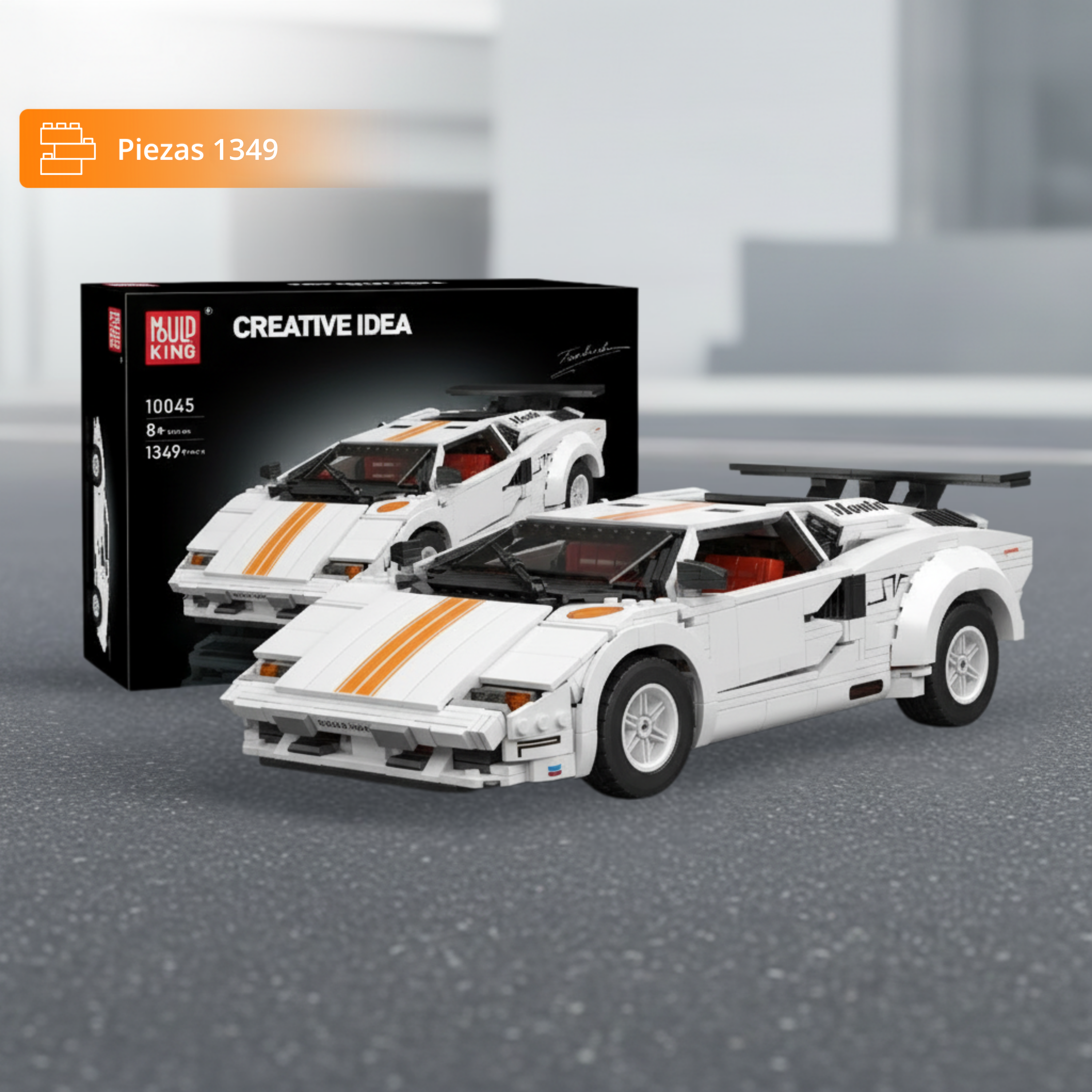 Mouldking Lamborhini Coutach: Kit de Colección (1349 pzas)