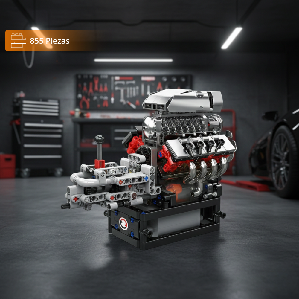 Mould King Motor Dodge V8 con Motor Eléctrico (855 pzas)