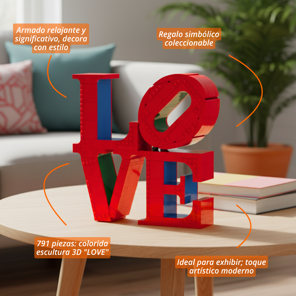 Set de construcción Amor al Arte (791 pzas)