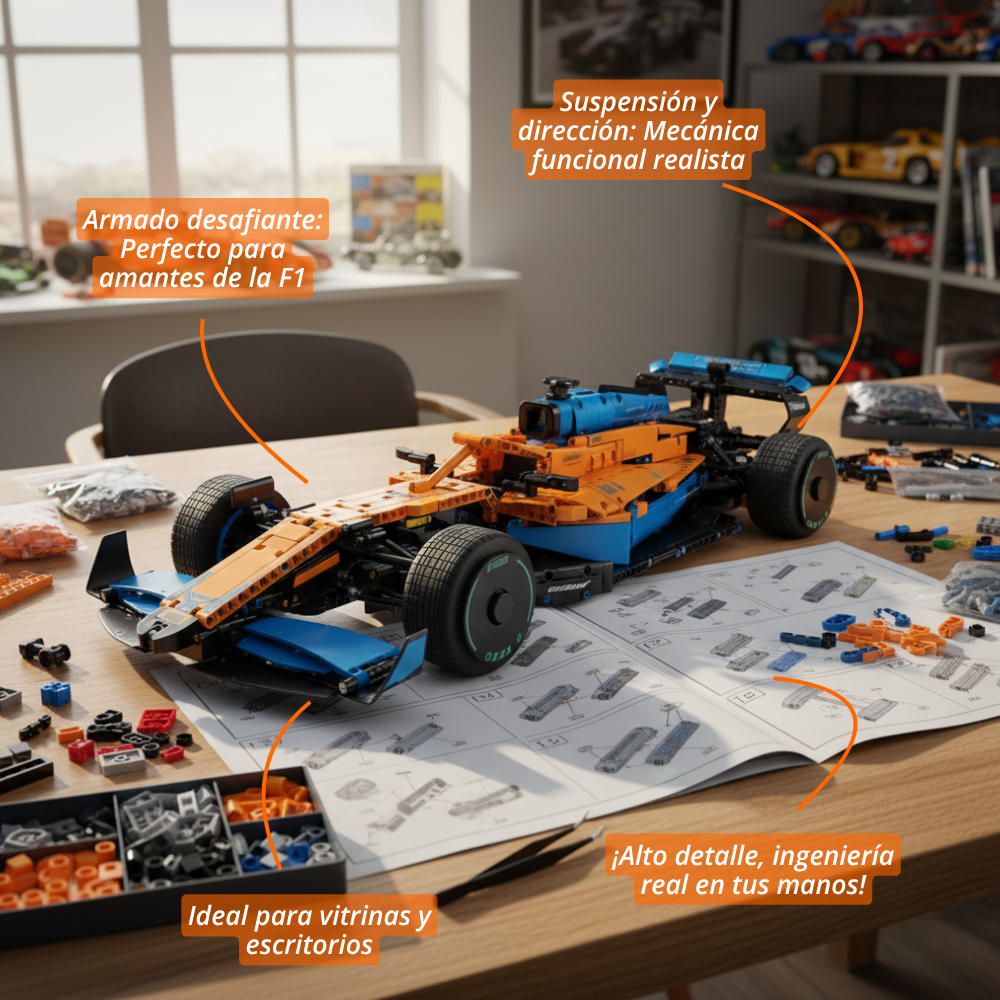 F1 McLaren: Kit de Colección Escala 1:8 (1432 pzas)