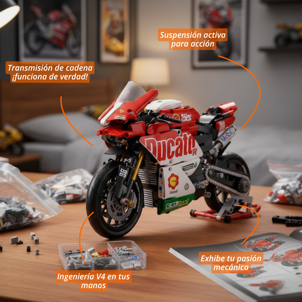 Moto Racer Ducato V4 1:10 (883 pzas)