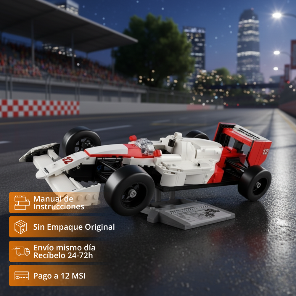 F1 Ayrton Senna MP4/4: Kit de Colección (693 pzas)