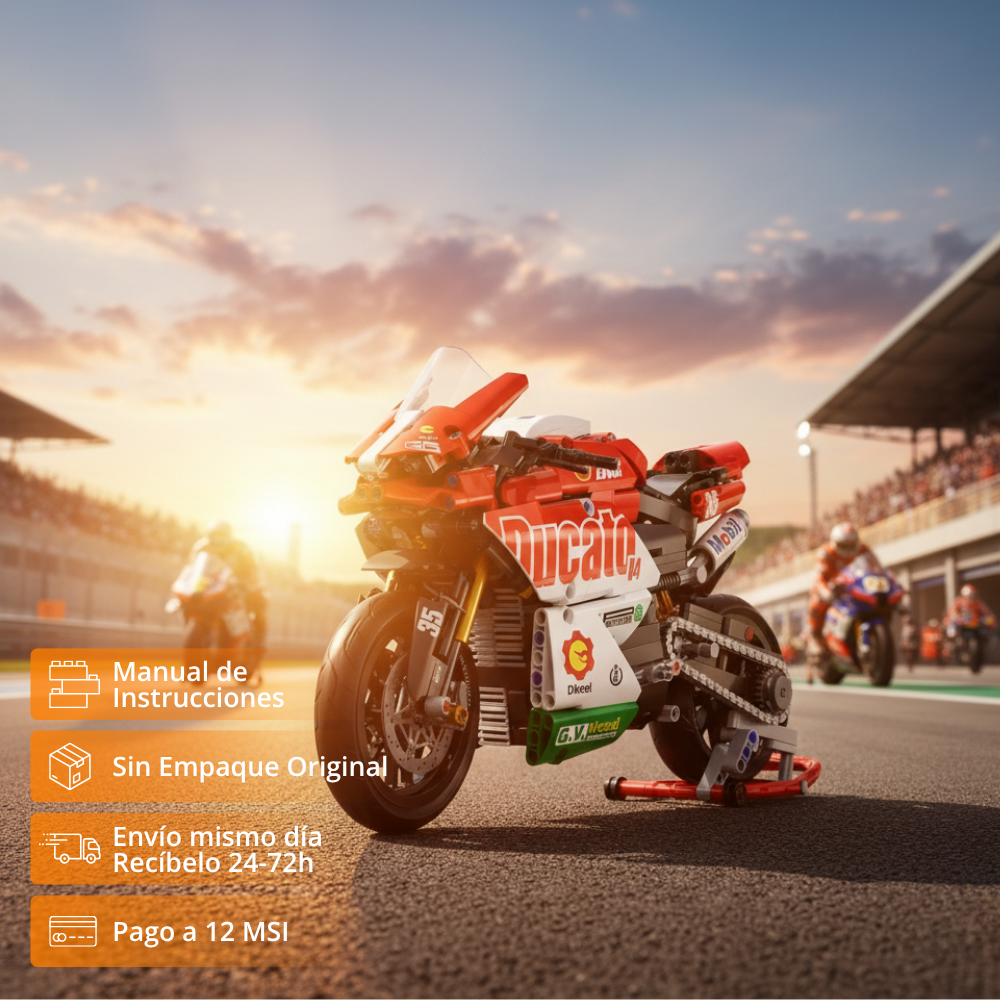 Moto Racer Ducato V4 1:10 (883 pzas)