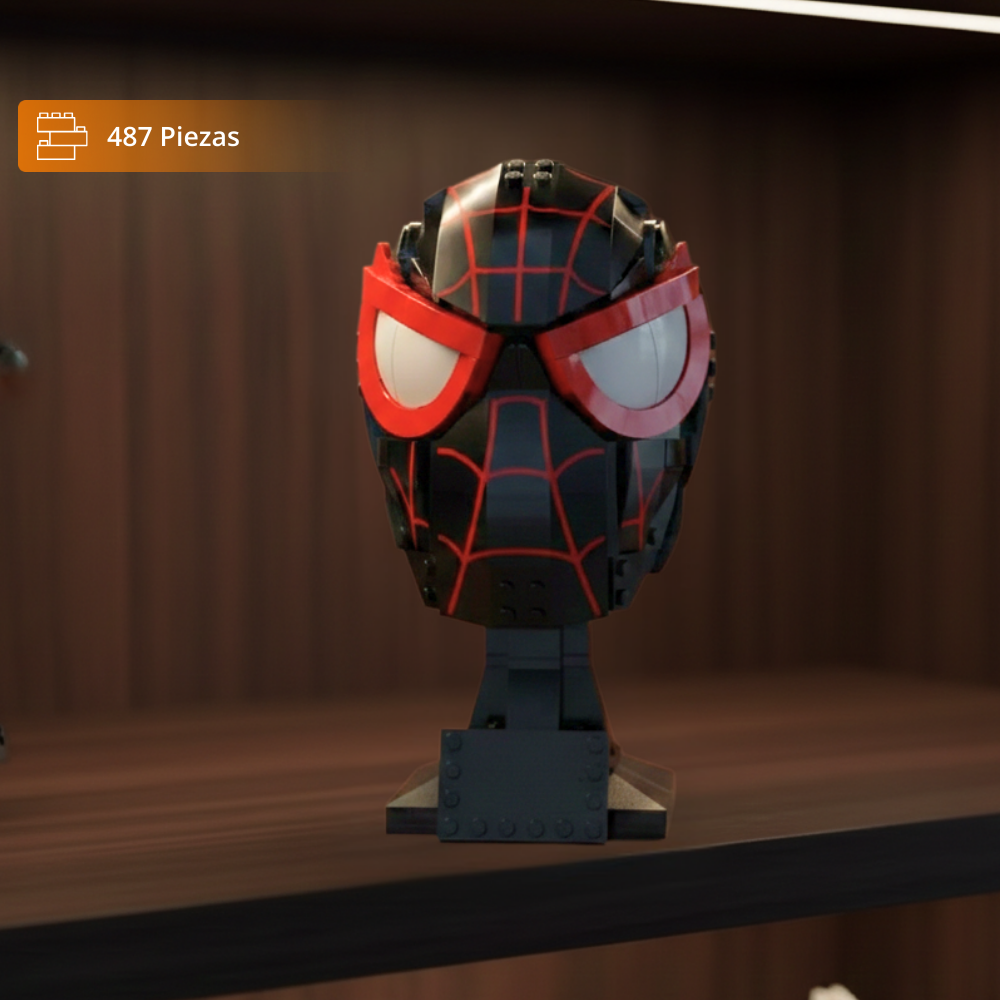 Máscara del Héroe Arácnido – Set de Construcción (487 Piezas)