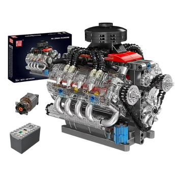 Mould King Motor LSX454 V8 con batería y motor eléctrico (480 pzas) - imagen destacada 2